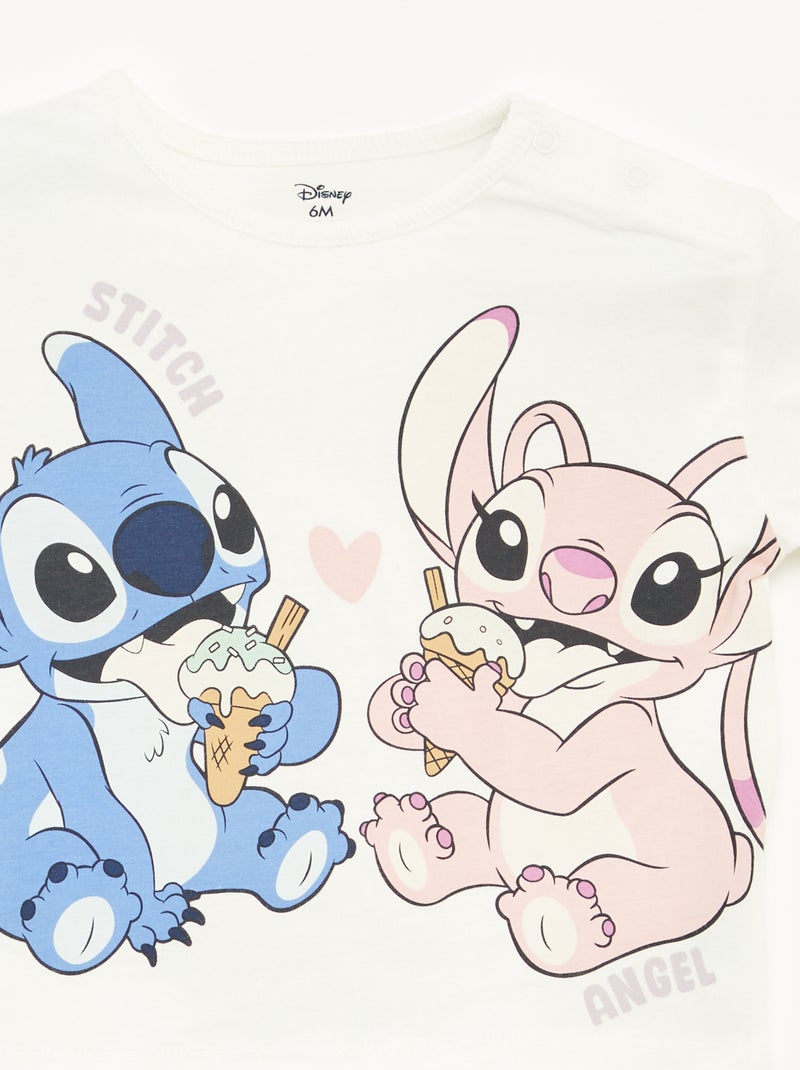 T-shirt a maniche corte con stampa 'Disney' BIANCO - Kiabi