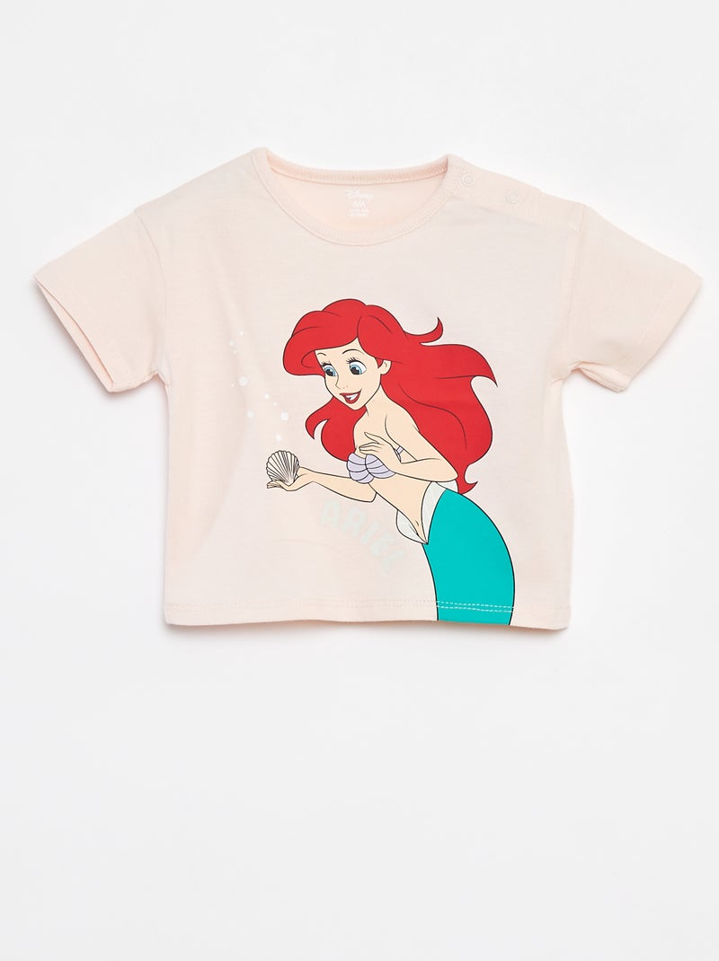 T-shirt a maniche corte con stampa 'Disney' ROSA - Kiabi