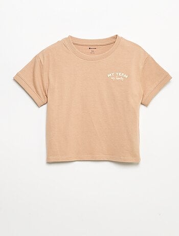 T-shirt a stampa fantasia a maniche corte