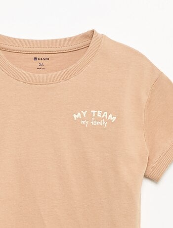 T-shirt a stampa fantasia a maniche corte