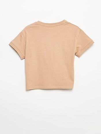 T-shirt a stampa fantasia a maniche corte