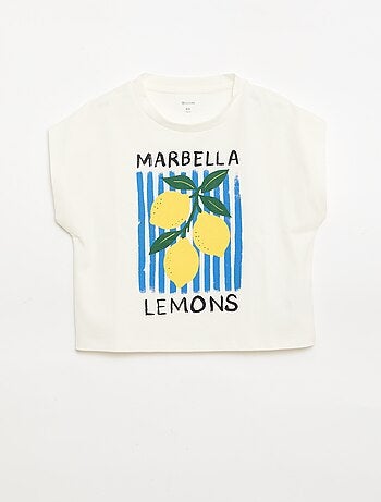 T-shirt a maniche corte con stampa fantasia
