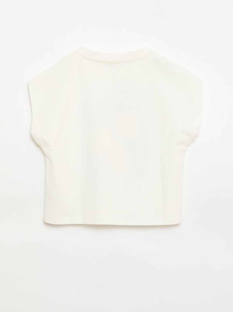 T-shirt a maniche corte con stampa fantasia Bianco - Kiabi