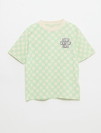 T-shirt a maniche corte con stampa fantasia