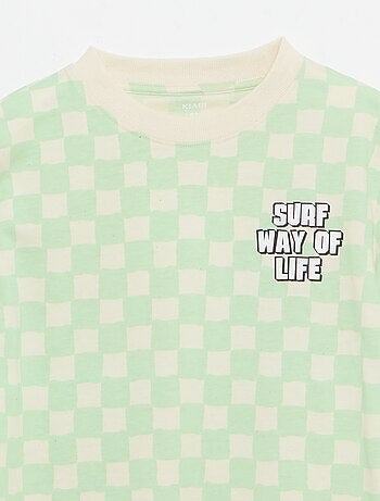 T-shirt a maniche corte con stampa fantasia