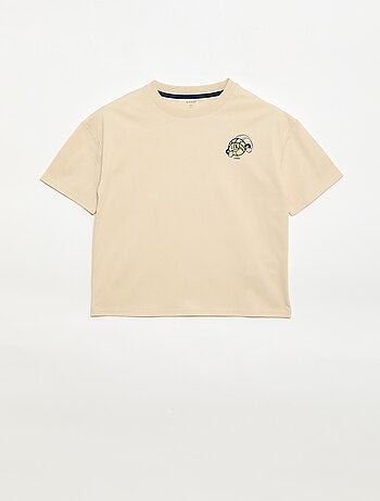 T-shirt a maniche corte con stampa frontale