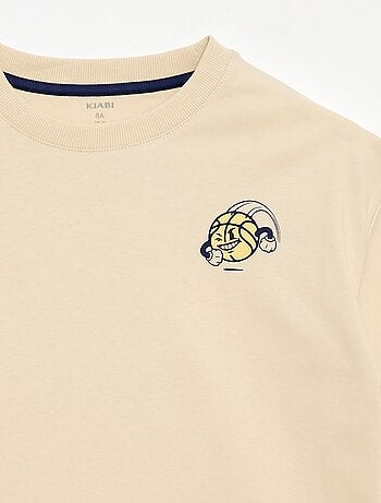 T-shirt a maniche corte con stampa frontale