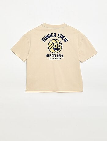 T-shirt a maniche corte con stampa frontale