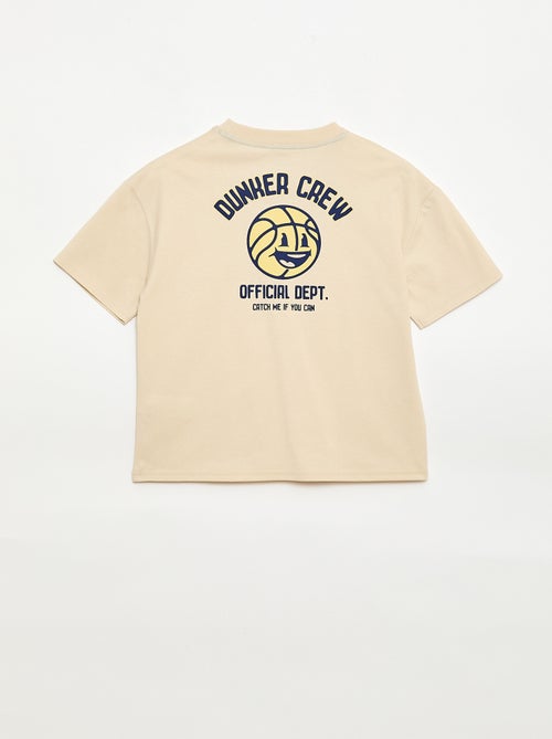 T-shirt a maniche corte con stampa frontale - Kiabi