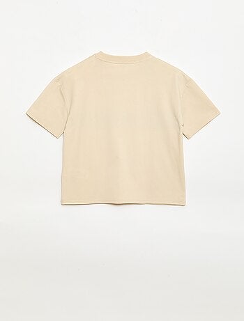 T-shirt a maniche corte con stampa frontale