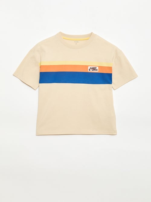 T-shirt a maniche corte con stampa frontale - Kiabi