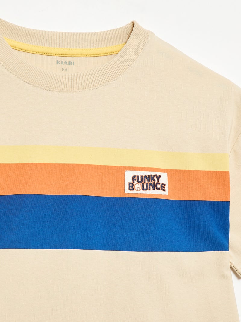 T-shirt a maniche corte con stampa frontale Bianco - Kiabi