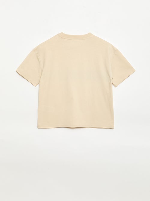 T-shirt a maniche corte con stampa frontale - Kiabi