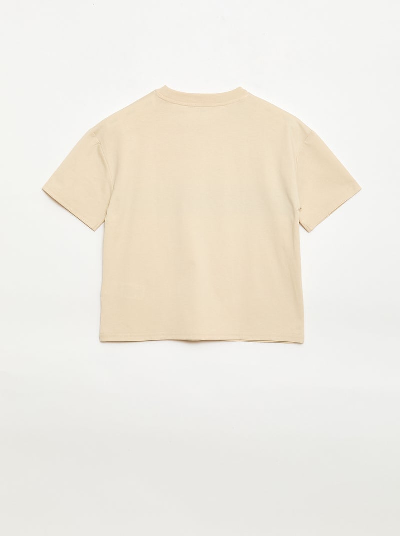 T-shirt a maniche corte con stampa frontale Bianco - Kiabi