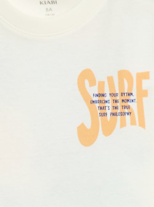 T-shirt a maniche corte con stampa fronte/retro - Kiabi