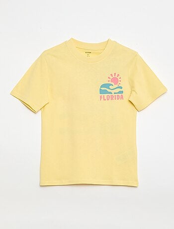 T-shirt a maniche corte con stampa fronte/retro