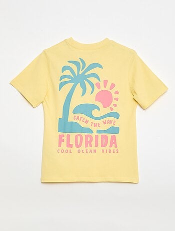 T-shirt a maniche corte con stampa fronte/retro