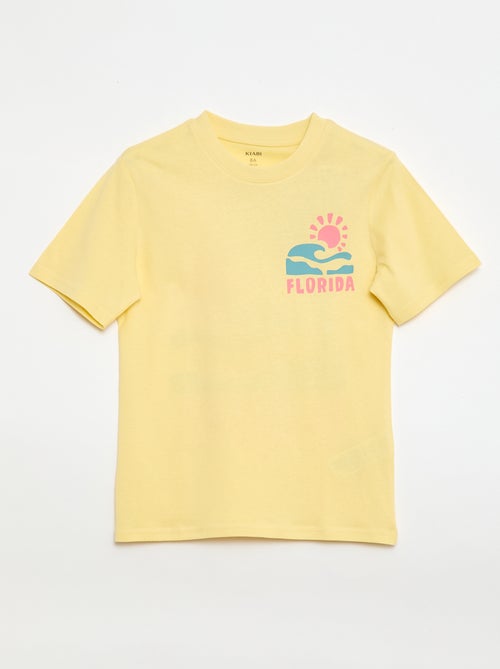 T-shirt a maniche corte con stampa fronte/retro - Kiabi