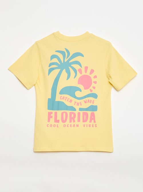 T-shirt a maniche corte con stampa fronte/retro - Kiabi