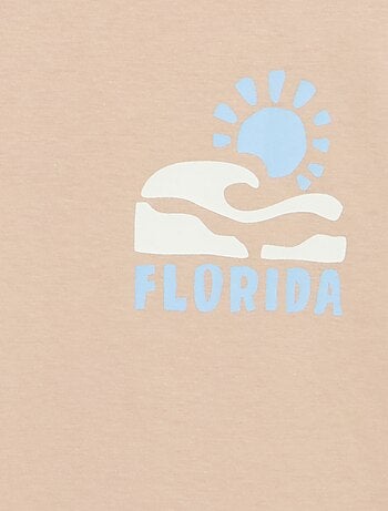 T-shirt a maniche corte con stampa fronte/retro