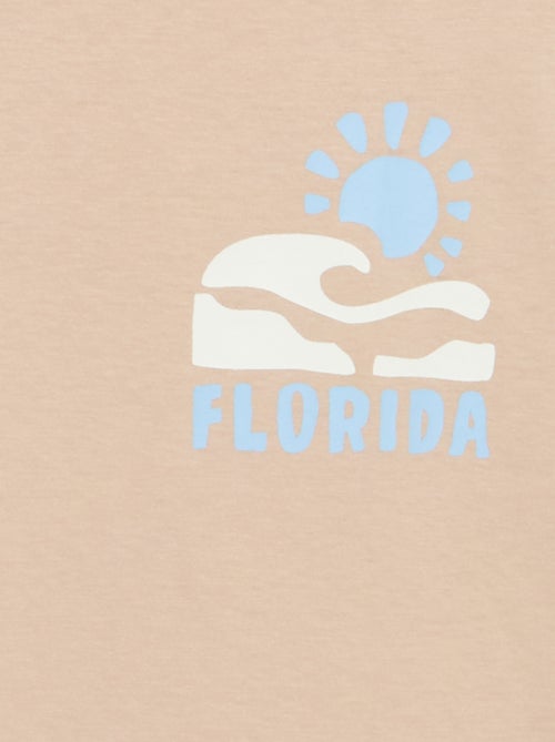 T-shirt a maniche corte con stampa fronte/retro - Kiabi