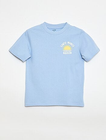 T-shirt a maniche corte con stampa fronte/retro