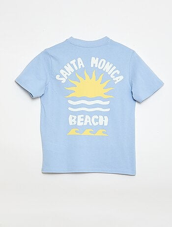 T-shirt a maniche corte con stampa fronte/retro