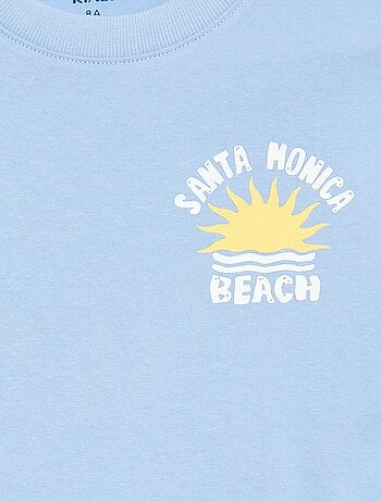 T-shirt a maniche corte con stampa fronte/retro