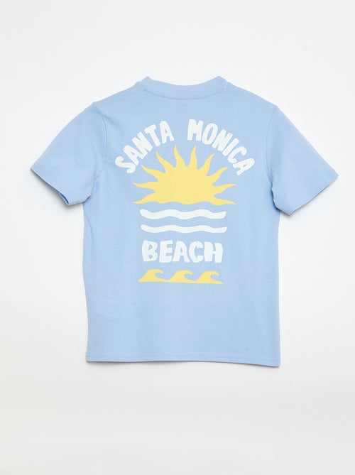 T-shirt a maniche corte con stampa fronte/retro - Kiabi