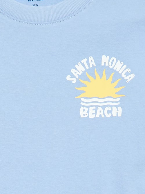 T-shirt a maniche corte con stampa fronte/retro - Kiabi