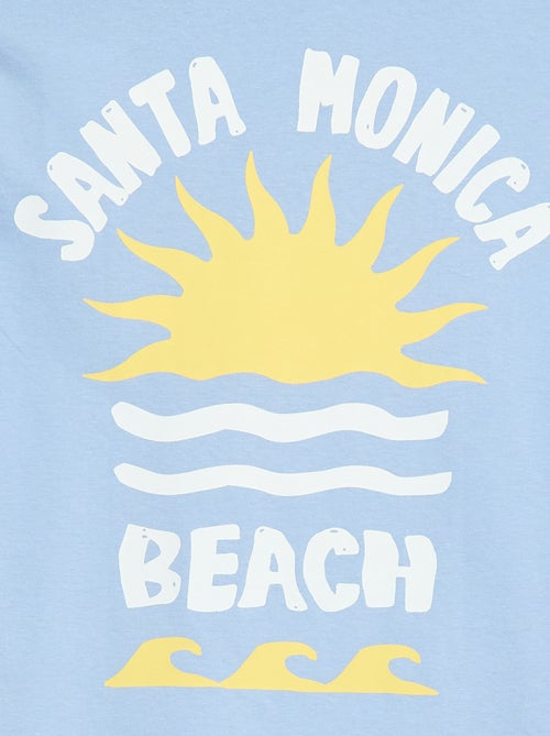 T-shirt a maniche corte con stampa fronte/retro - Kiabi