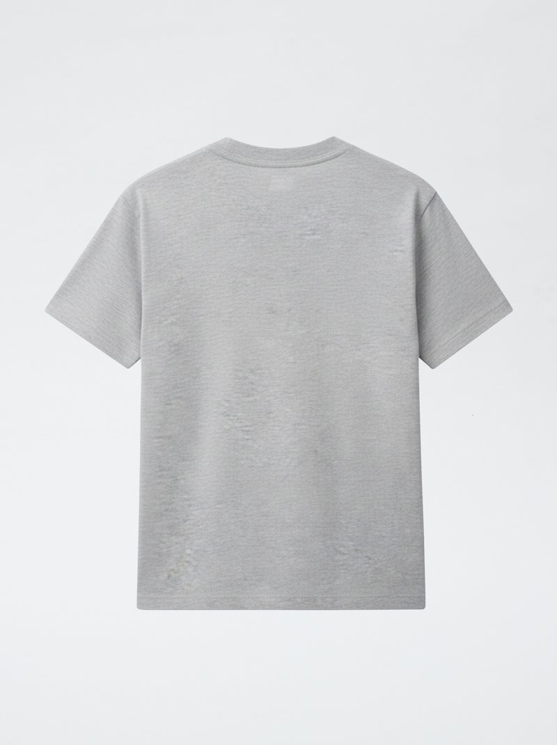 T-shirt a maniche corte con stampa Grigio - Kiabi