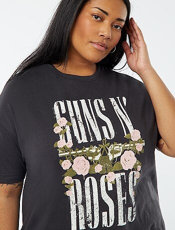 T-shirt a maniche corte con stampa 'Guns n' Roses'