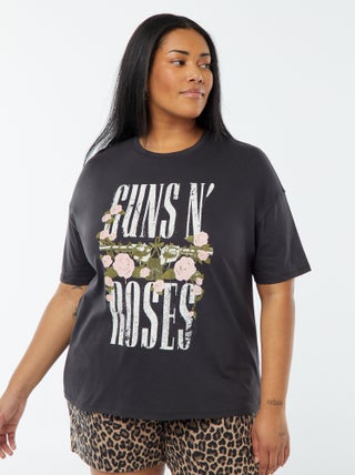 T-shirt a maniche corte con stampa 'Guns n' Roses'