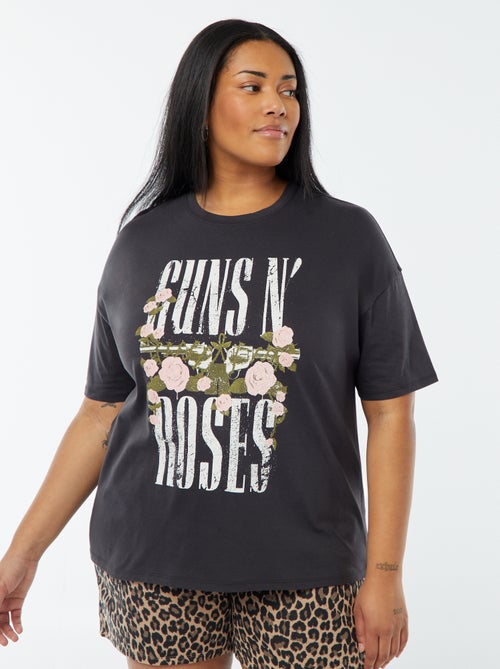 T-shirt a maniche corte con stampa 'Guns n' Roses' - Kiabi