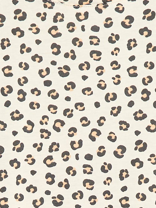 T-shirt a maniche corte con stampa leopardata - Kiabi T-shirt a maniche corte con stampa leopardata - Kiabi