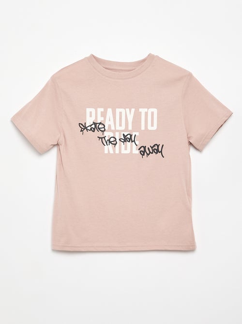 T-shirt a maniche corte con stampa - Kiabi