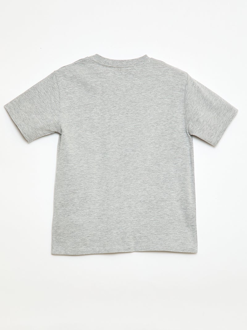 T-shirt a maniche corte con stampa 'Luffy - One Piece' Grigio - Kiabi