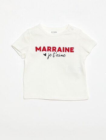 T-shirt a maniche corte con stampa 'Mami'