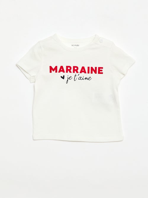 T-shirt a maniche corte con stampa 'Madrina' - Kiabi
