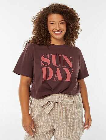 T-shirt a maniche corte con stampa