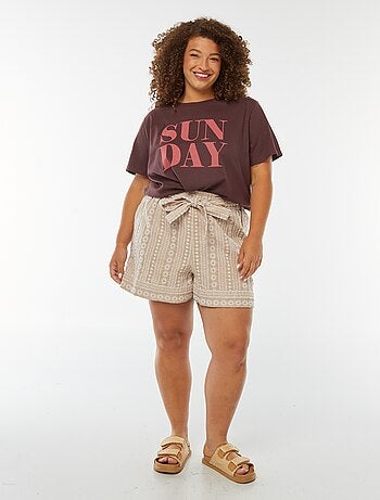 T-shirt a maniche corte con stampa