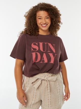 T-shirt a maniche corte con stampa