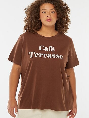T-shirt a maniche corte con stampa