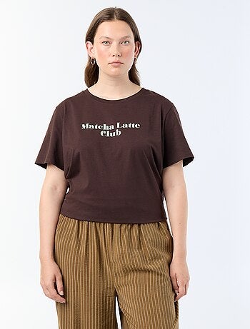 T-shirt a maniche corte con stampa