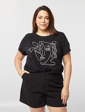 T-shirt a maniche corte con stampa