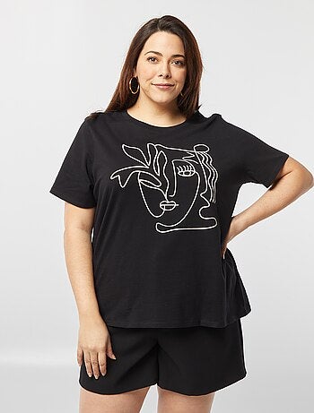 T-shirt a maniche corte con stampa