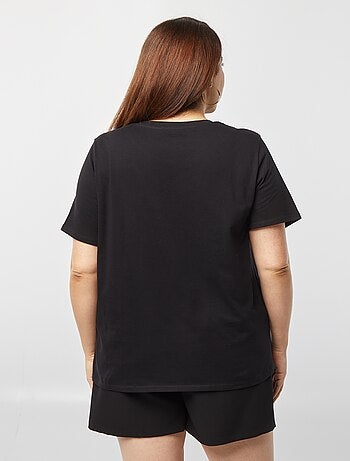T-shirt a maniche corte con stampa