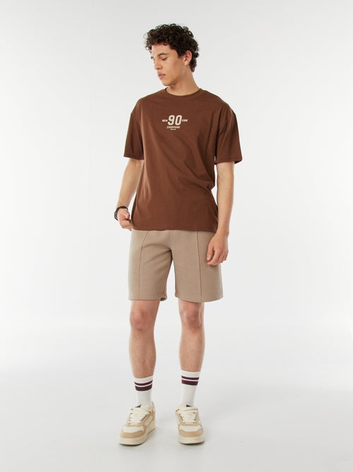 T-shirt a maniche corte con stampa 'New York' davanti e dietro - Kiabi