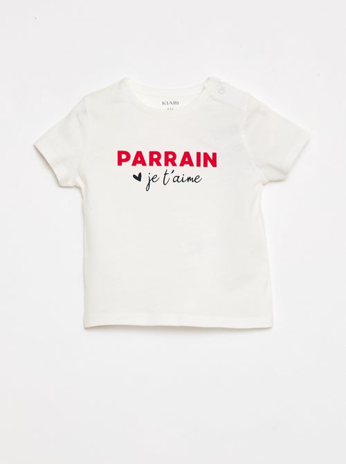 T-shirt a maniche corte con stampa 'Padrino' - Kiabi